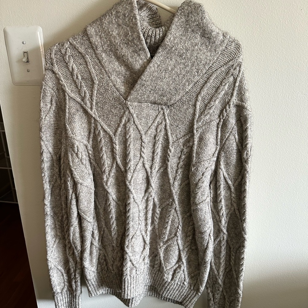 Oversized Banana Republic Cable Knit Sweater